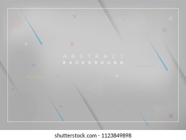 grey abstract background with minimalist concept use for annual report background and website landing page, vector EPS 10 