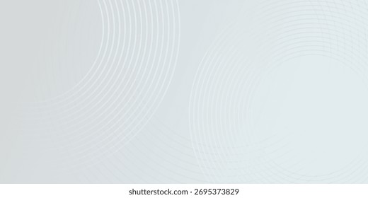 Fondo abstracto gris. Patrón moderno de líneas circulares. Concepto futurista. Texturizado geométrico mínimo