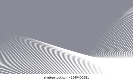 Fondo abstracto gris con línea de rayas para el telón de fondo y presentación
