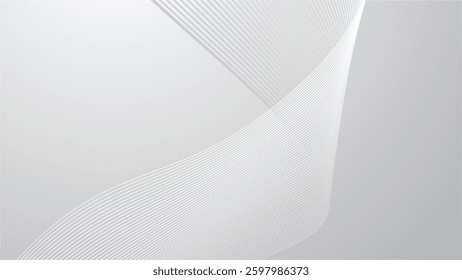 Grey abstract background with stripes line for backdrop or presentation