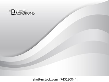 Grey abstract background vector illustration, White cover template layout, business flyer, geometric texture template