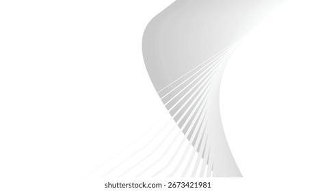 Fondo Abstractas gris con Diseño gráfico de Vector de textura de patrón minimalista moderno de línea blanca