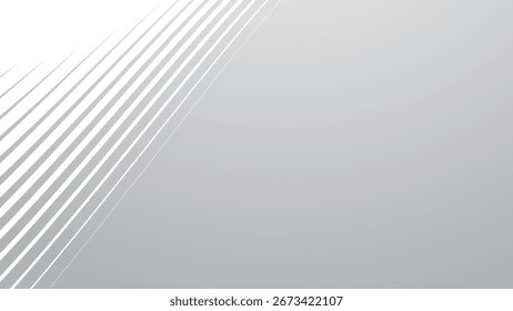 Fondo Abstractas gris con Diseño gráfico de Vector de textura de patrón minimalista moderno de línea blanca