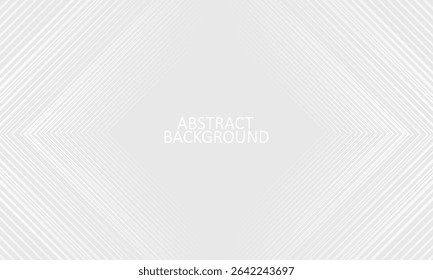 Grey abstract background with white lines. Geometric stripe line art design. Minimal lines pattern. Modern futuristic concept. Suit for presentation, cover, banner, website, business