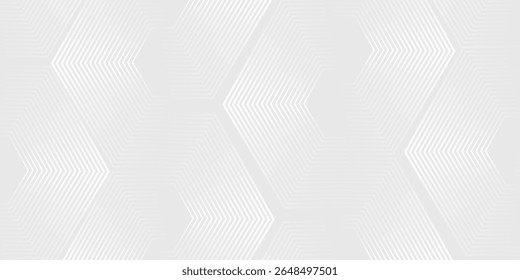 Grey abstract background with white lines. Geometric stripe line art design. Minimal lines pattern. Modern futuristic concept. Suit for presentation, cover, banner, website, business