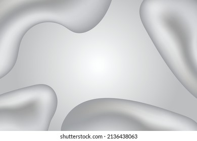 Grey abstract fluid Background. Wallpaper business banner. Liquid backdrop.