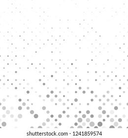 Grey abstract geometrical circle pattern - vector winter background illustration with circles