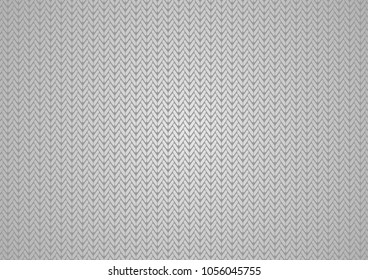 Grey abstract knitted texture vector background