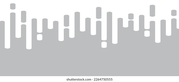 Líneas abstractas grises sobre fondo blanco. Fondo de transición de líneas abstractas de moda para fondo, portada, papel pintado y banner. Medio tono de líneas redondeadas para folleto, diseño y volante. vector creativo