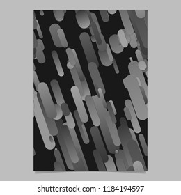 Grey abstract modern gradient stripe pattern brochure background - vector page template design