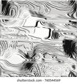 grey abstract pattern with curved lines, black shades and white areas, vector illustration