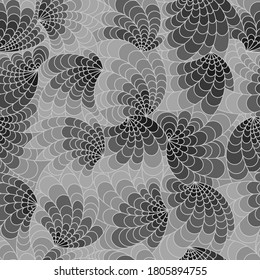 grey abstract pattern with a smooth transition of colors in the outline grey arches
