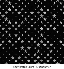 Grey Abstract Pentagram Star Pattern Background - Vector Design