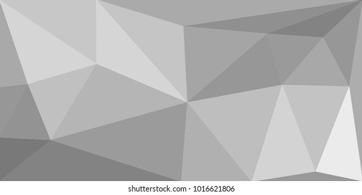 Grey abstract polygonal background. Vector eps 10.