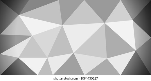 Grey abstract polygonal background. Vector eps 10.
