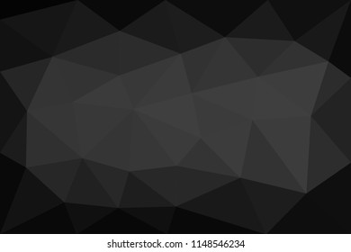 Grey abstract polygonal background. Vector eps 10.