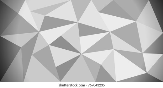 Grey abstract polygonal background. Vector eps 10.