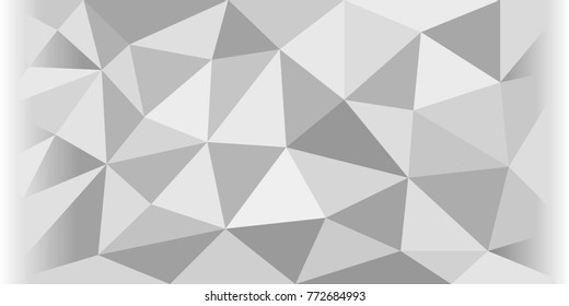 Grey abstract polygonal background. Vector eps 10.