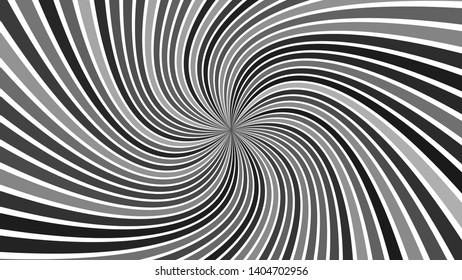 Grey abstract psychedelic spiral ray stripe background - vector design