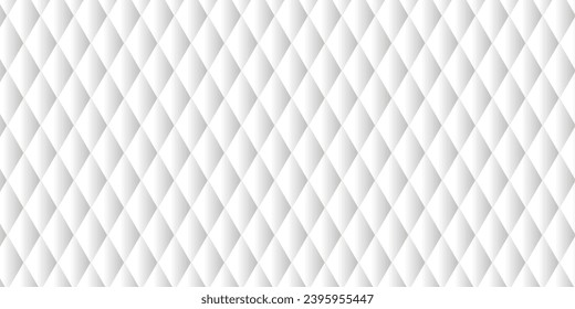 Grey abstract rhombus shape pattern, Luxury 3D geometric pattern background. Can use for cover, artwork, print ad, poster, web banner. Simple and minimal. Vector EPS10.