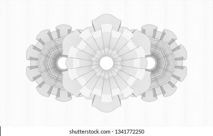 Grey abstract rosette