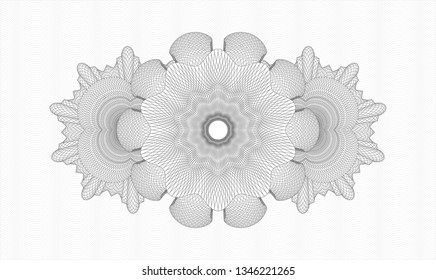 Grey abstract rosette