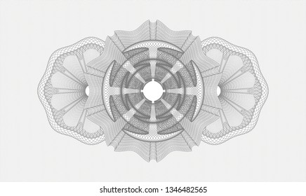 Grey abstract rosette