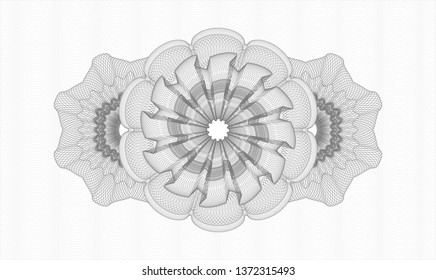 Grey abstract rosette