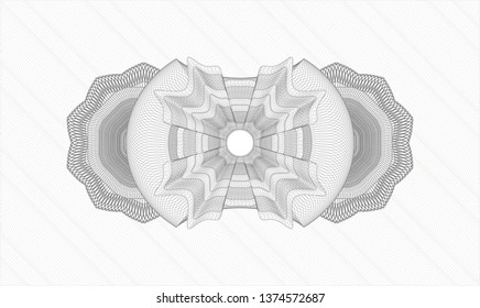 Grey abstract rosette