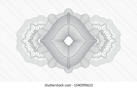 Grey abstract rosette. Vector Illustration. Detailed.