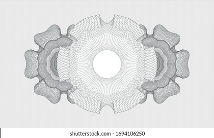 Rosette abstracto gris. Ilustración vectorial. Detallado.
