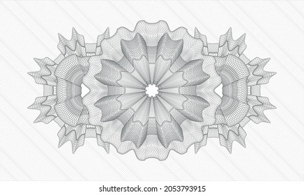 Rosette gris abstracto. Ilustración vectorial. Detallado 