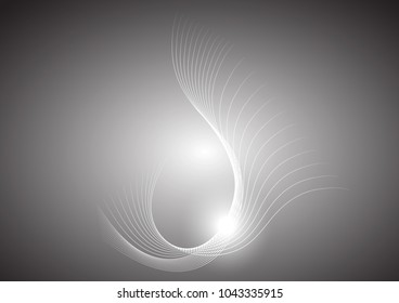 Grey abstract studio background vector illustration