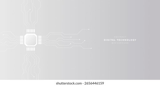 Fondo de líneas de circuito de tecnología abstracta gris. comunicación de tecnología empresarial. Conexión digital de alta tecnología. alta tecnología. ciencia. concepto de negocio de tecnología moderna. fondo futurista