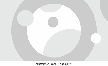 Grey abstract vector circle background emblem design element for medical, treatment, cosmetic. Geometric banner profit meditation