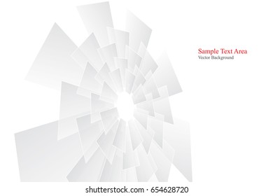 Grey Abstract Vector Technology Background With Gear Shape