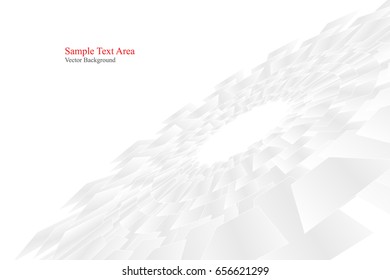 Grey Abstract Vector Technology Background With Gear Shape
