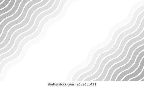 Grey Abstract Wave Pattern Seamless Modern Vector Background for Wallpaper and Design