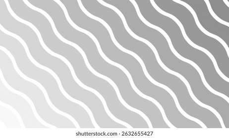 Grey Abstract Wave Pattern Seamless Modern Vector Background for Wallpaper and Design
