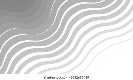 Grey Abstract Wave Pattern Seamless Modern Vector Background for Wallpaper and Design