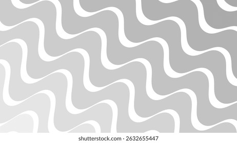 Grey Abstract Wave Pattern Seamless Modern Vector Background for Wallpaper and Design