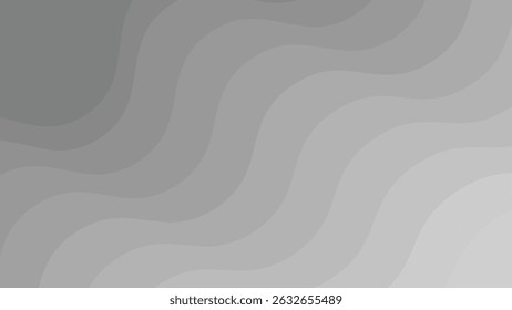 Grey Abstract Wave Pattern Seamless Modern Vector Background for Wallpaper and Design
