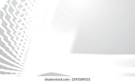 Grey abstract with wave stripes background for backdrop