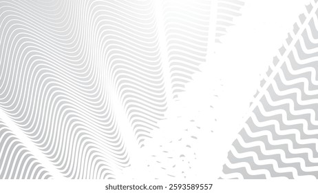 Grey abstract with wave stripes background for backdrop