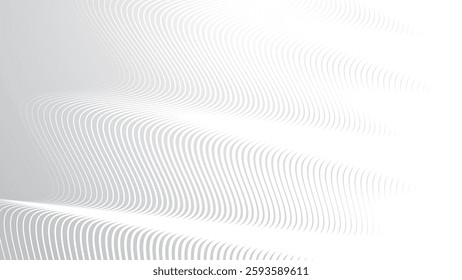 Grey abstract with wave stripes background for backdrop