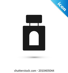 Grey Aftershave icon isolated on white background. Cologne spray icon. Male perfume bottle.  Vector