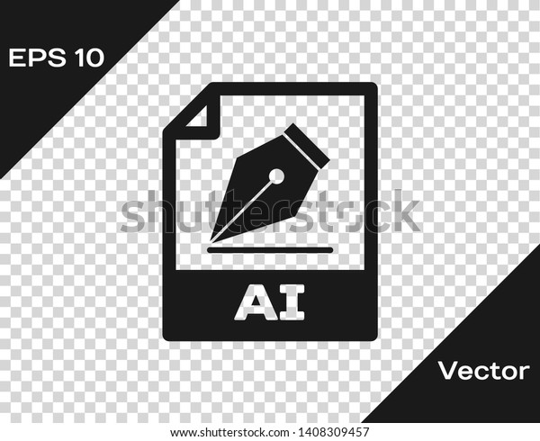 Grey Ai File Document Icon Download Stock Vector Royalty Free