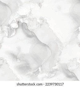 Grey Alcohol Ink Marble. Grey Gradient Background. Fluid Floor Texture. Gray Luxury Seamless Vector Gray Art Paint. Silver Alcohol Ink Watercolor. Gold Marble Watercolor. Gold Water Color Vector.