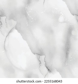 Grey Alcohol Ink Marble. Silver Water Color Background. Gray Marble Watercolor. Gray Water Color Marble. Grey Luxury Seamless Template Gold Ink Tile. Light Floor Vector. Gold Oriental Background.