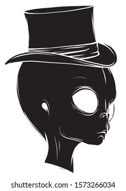 Grey alien, Monster, Halloween, Cartoon, Vector illustration, Grey, Extraterrestrial